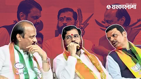 Ajit Pawar, Eknath Shinde, Devendra Fadnavis