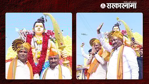 MP Sandipan Bhumre gives birthday wishes' to vilas Bhumre