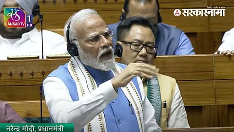 Narendra Modi in Parliament