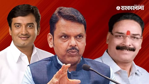 Dhanjay Mahdaik, Devendra Fadnavis, Sanajy Pawar