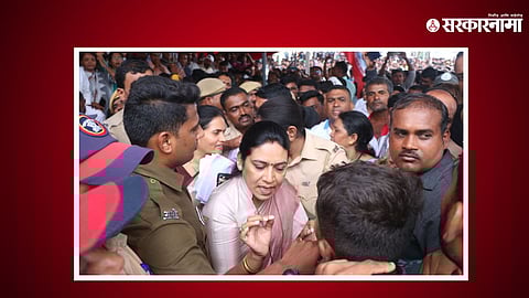 MLA Saroj Ahire, Trible Agitation