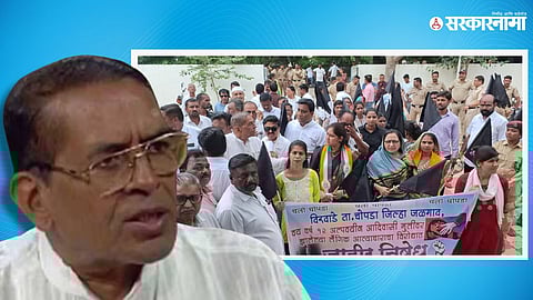 Arun Gujarati with Mahavikas Aghadi Morcha