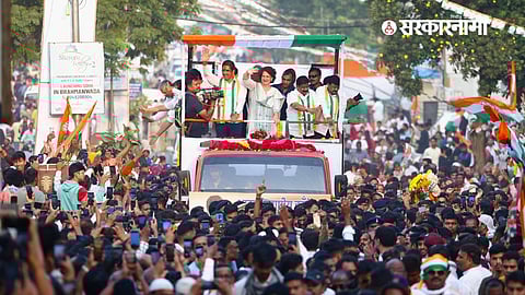 Priyanka Gandhi Road Show