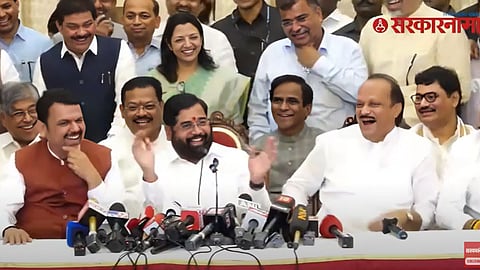 Devendra Fadnavis, Eknath Shinde, Ajit Pawar