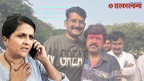 Photo of an officer from the SIT team with Valmik Karad