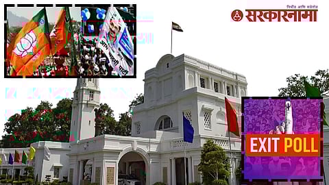 AAP and BJP on Delhi Election Exit Poll