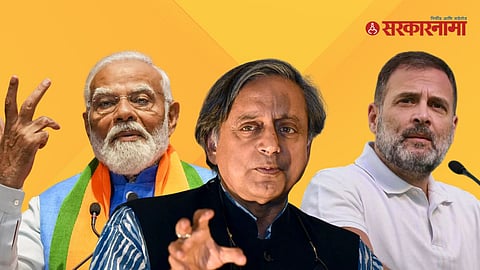 Shashi Tharoor addressing the media amid rising speculation over his growing closeness to BJP and internal differences with Congress.