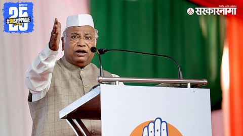 Congress President Mallikarjun Kharge delivers a stern warning to non-performing leaders during the party’s national convention, urging retirement for those unwilling to work.