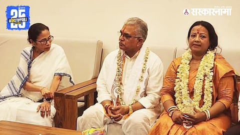 Mamata Banerjee and Dilip Ghosh