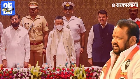 Eknath shinde cm ceremony, devendra fadnavis And Shahaji Bapu Patil