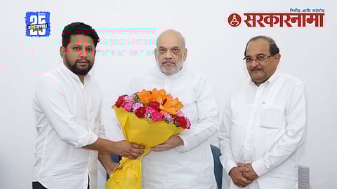 Radhakrishna Vikhe meets Amit Shah