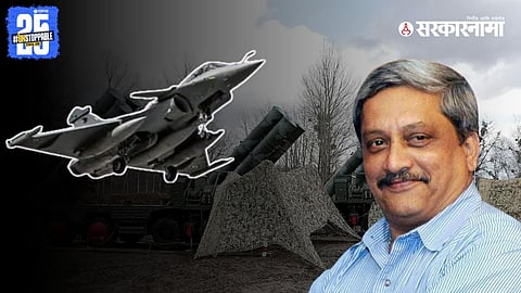 S-400 missile systems and Rafale jets symbolize India's advanced defense preparedness, championed by former Defense Minister Manohar Parrikar.