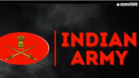 A snapshot from the 14-second video released by the Indian Army, showing the intense strike on enemy positions.