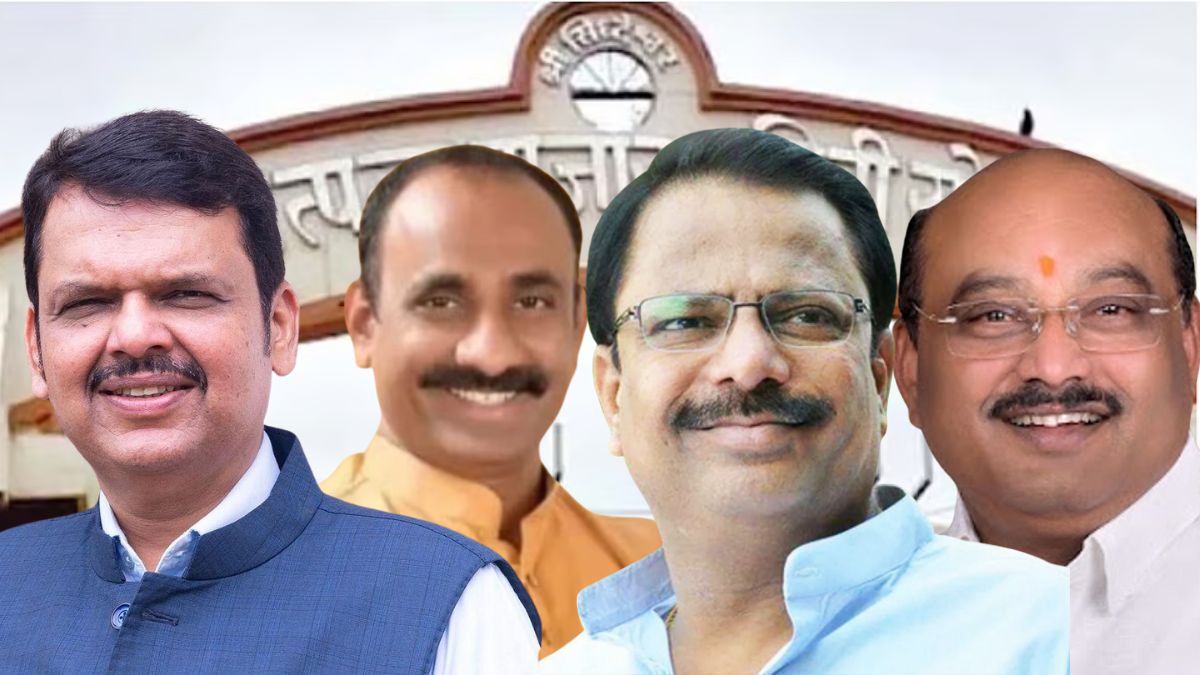 Devendra Fadnavis-Sachin Kalyashetti-Dilip Mane-Suresh Hasapure