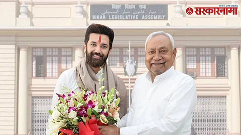 LJP leader Chirag Paswan meets Bihar CM Nitish Kumar fueling speculation about seat-sharing talks and possible shifts in Bihar’s political landscape.