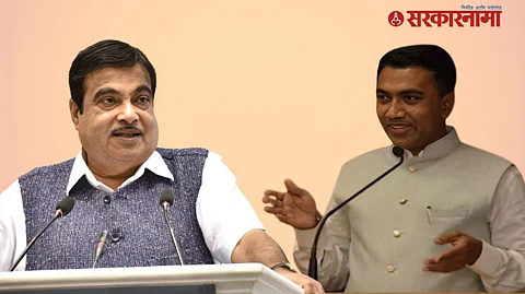 Goa CM Pramod Sawant and Gadkari