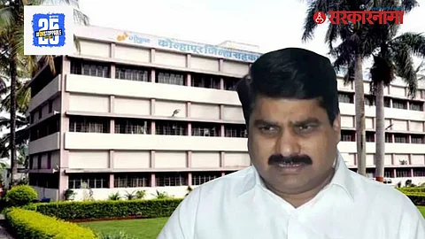 Satej Patil addressing the media post-Gokul Dairy elections
