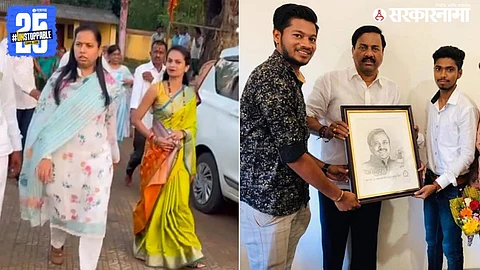 Tushar Vajantree with Sunil Tatkare
