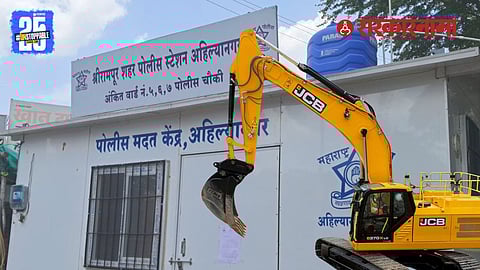 Shrirampur police encroachment