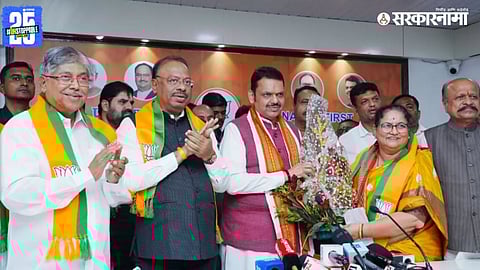 Jayshree Patil BJP Entry Devendra Fadnavis chandrakant patil chandrashekhar bawankule