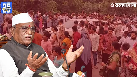Haribhau Bagde Convoy Stopped At Chhatrapati Sambhajinagar