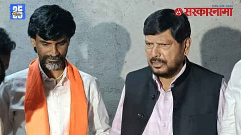 Ramdas Athawale Manoj Jarange meeting