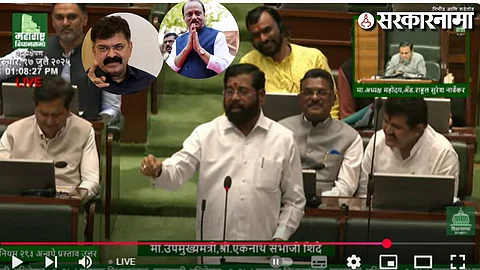 Eknath Shinde-Jitendra Awhad- Ajit Pawar