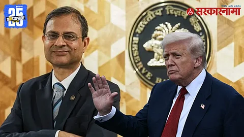 RBI Governor Sanjay Malhotra addresses the media after holding the repo rate at 5.5%, highlighting India's bright economic prospects despite global trade threats.