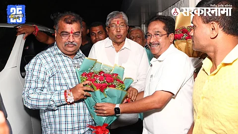 Prithviraj Patil Welcomes BJP state president Ravindra Chavan and Minister Chandrakant Patil