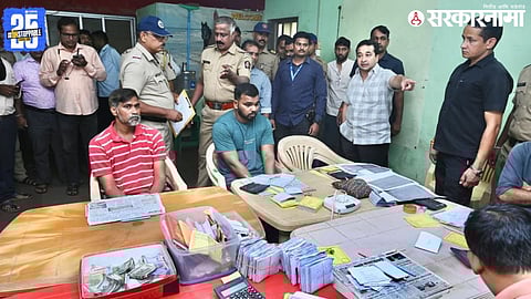 Kanakavali matka raid by Nitesh Rane with police