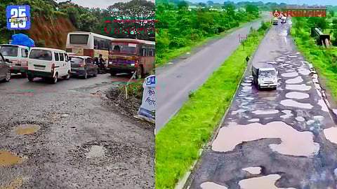 Mumbai Goa Highway potholes