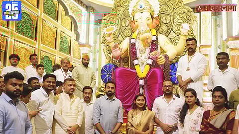 MP Vishal Patil Attends in Shivsena MLA Suhas Babar Gangati Arti