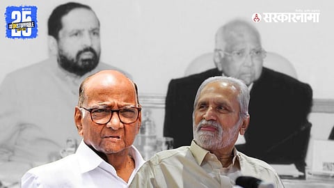 Sharad Pawar visiting former Union Minister Suresh Kalmadi at Dinanath Mangeshkar Hospital in Pune.