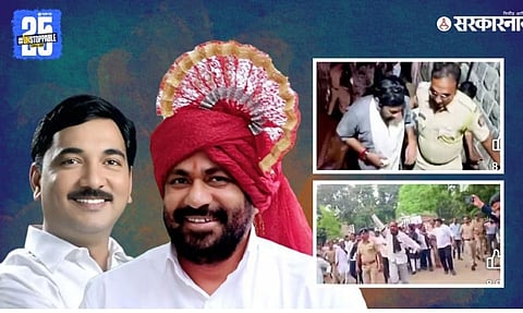 Banana farmers’ protest in Jalgaon turns aggressive; protesters storm Collector’s office gate.