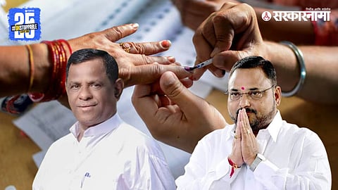 MLAs Ashokrao Mane and Rajendra Patil Yadravkar actively campaign for their family members in the Shiroli and Jayasingpur municipal elections.