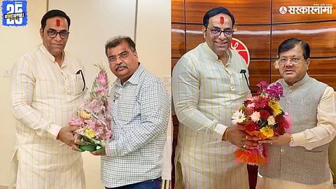 Vaibhav Khedekar, Ravindra Chavan and Pravin Darekar