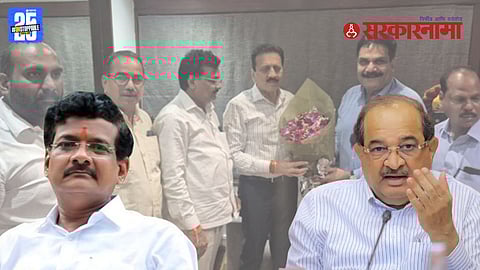 Prakash Chitte Girish Mahajan meeting