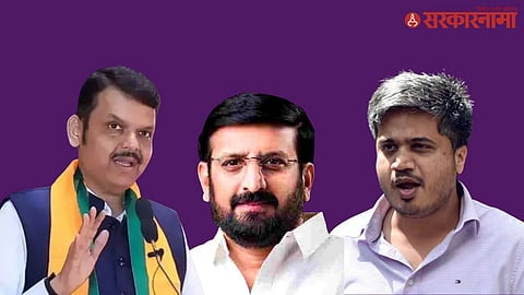 Rohit pawar nilesh ghaywal Devendra Fadnavis