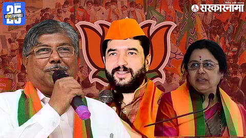 Union Minister of State Muralidhar Mohol, Minister of Higher and Technical Education Chandrakant Patil and MP Medha Kulkarni