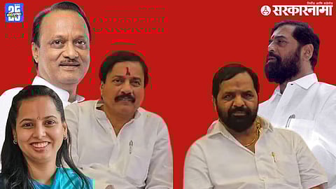 Political tension rises in Raigad; Aditi Tatkare, Sunil Tatkare, Ajit Pawar, Eknath shinde, And Bharat Gogawale