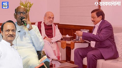 Maharashtra municipal elections politics; Sunil Tatkare Delhi meeting with Amit Shah