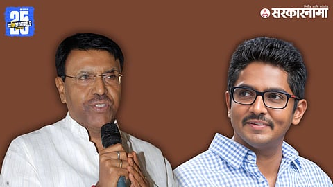 Yogesh Kshirsagar during Beed municipal election celebrations, as absence of Jaydatt Kshirsagar sparks discussion over internal family politics and BJP’s evolving local leadership dynamics.