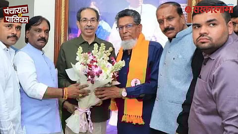 Former Chhatrapati Sambhajinagar mayor Rashid “Mamu” Khan addresses the media after joining Shiv Sena UBT, responding to BJP criticism over his party entry.