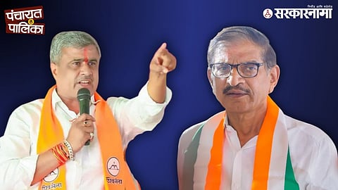 Shiv Sena district chief Anand Bharose addressing media in Parbhani after the Shiv Sena–BJP alliance collapsed, accusing BJP election in-charge Suresh Varpudkar of deliberately breaking the pact.