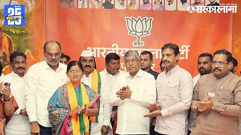 Senior NCP leaders from Pune district join the BJP in the presence of party leaders, signaling a major political shift ahead of Zilla Parishad elections.
