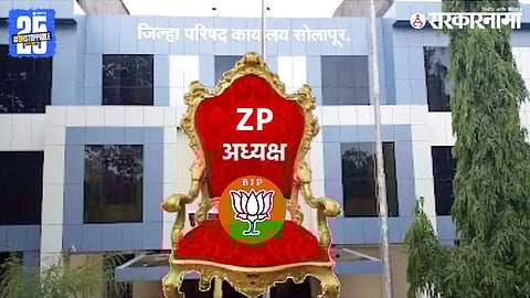 BJP leaders during strategic meetings as the party intensifies preparations to secure the Zilla Parishad president post following recent electoral successes.