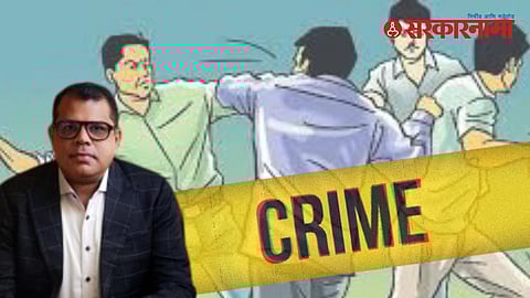 Protest against builder for insulting Marathi language and people