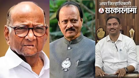 Sharad Pawar-Ajit Pawar- Satish Raut