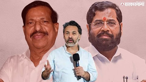 Ganesh Naik Eknath Shinde Conflict; nilesh rane