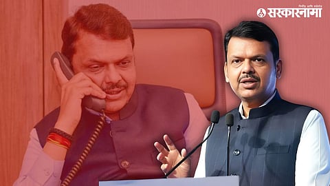 Maharashtra Chief Minister Devendra Fadnavis reviewing proposal regarding restoration of accepted members in Zilla Parishad and Panchayat Samiti.